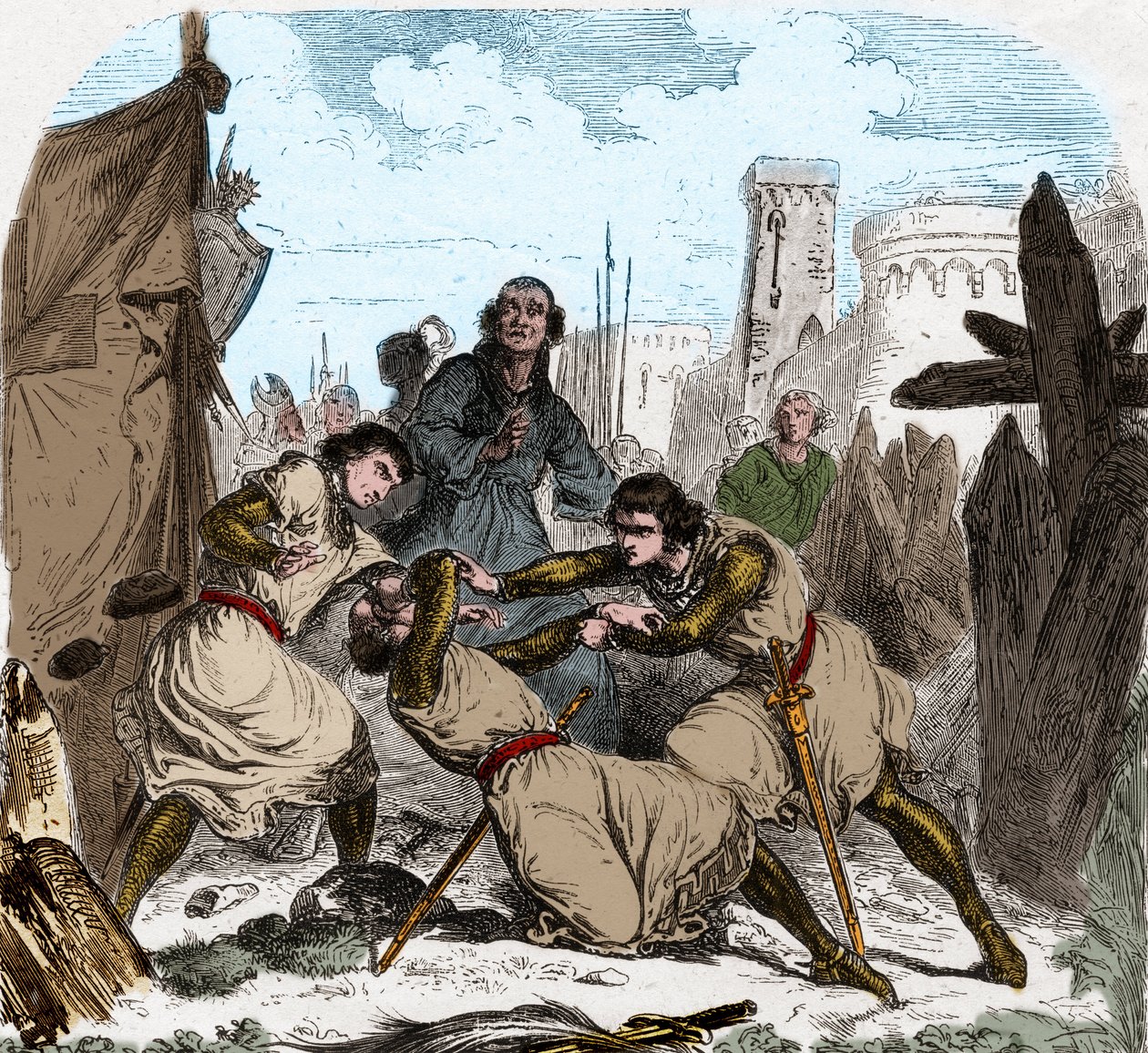 モンフォール家のシモン4世が死去（1150-1218） フランスの貴族で、1218年にトゥールーズの席で死去。 作： 無名の画家
