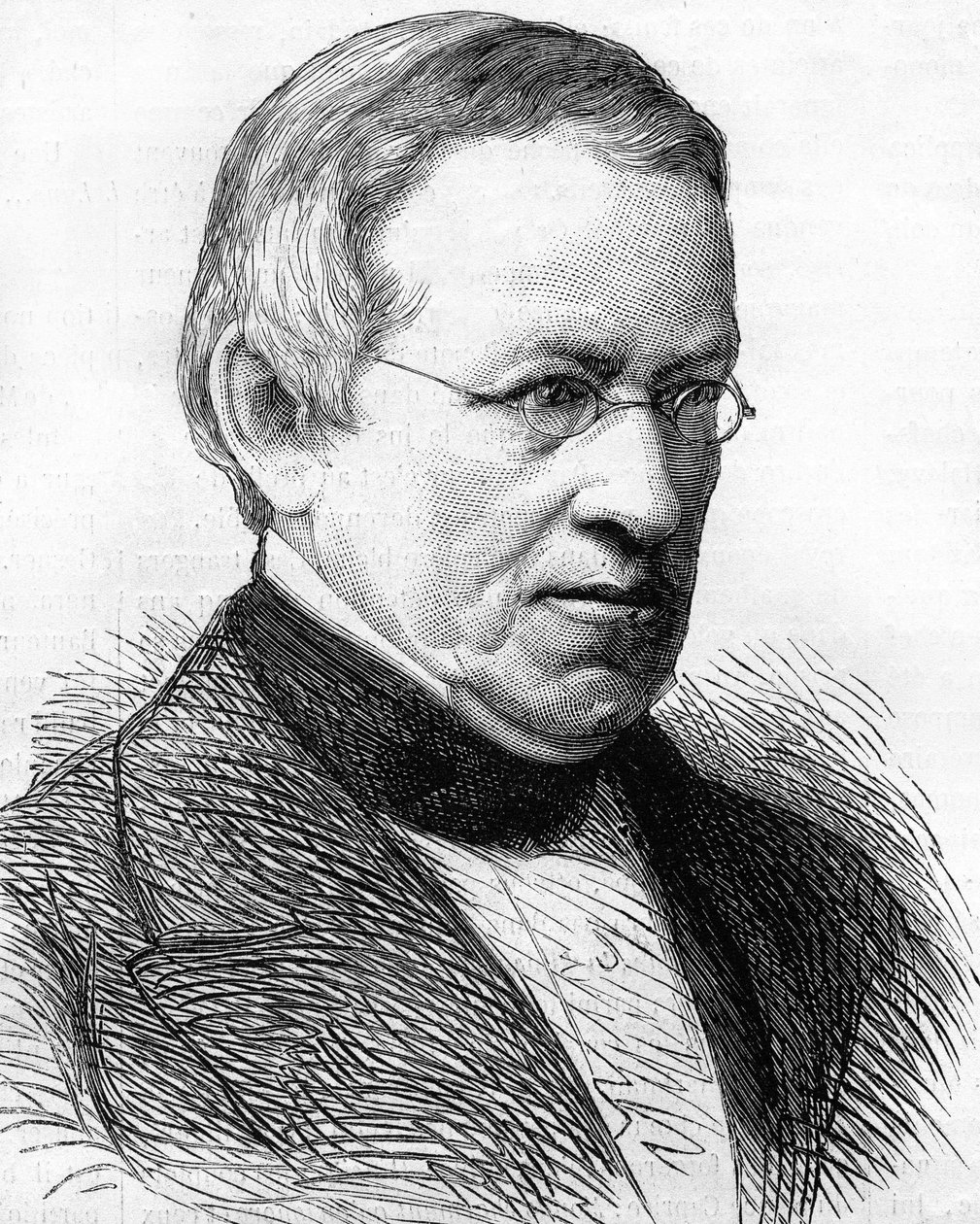 チャールズ・ウィートストン卿（1802-1875）、英国の物理学者、1838年にステレオスコープを発明 作： 無名の画家