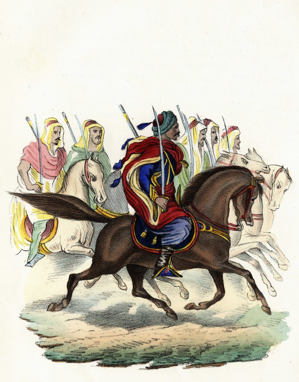 スパイス（Spahis）とは、主にアラブ人騎兵で構成されたアフリカのフランス軍の土着の騎兵隊で、1834年にアルジェ州、1835年にボーン州、1836年にオラン州で編成された。Storia d