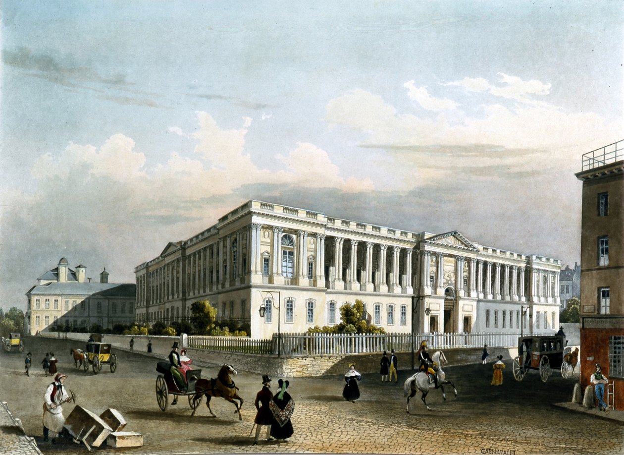 1840年頃のルーヴル 作： 無名の画家