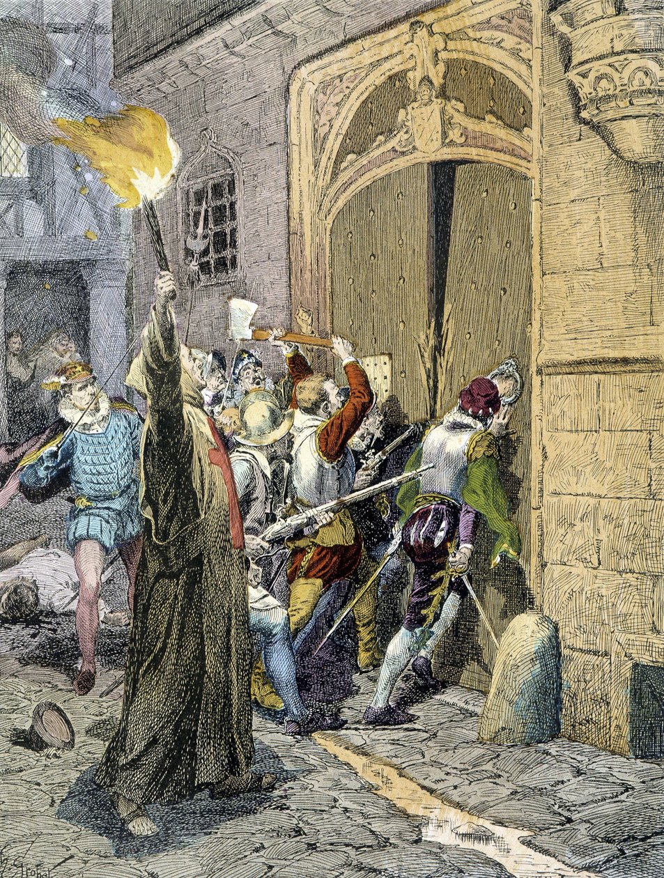 サン・バルテルミーの虐殺（1572年 作： 無名の画家
