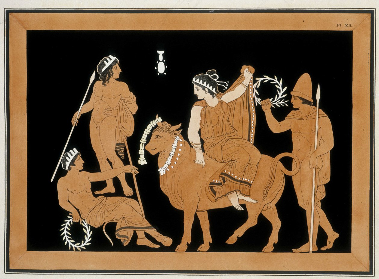 ヨーロッパの除去-「一般にエトルリアと呼ばれる古代の壺の絵画」は、様々なコレクションからA.クレンナーが彫刻し、A.L.ミレンが解説を添えています。デュボア-メゾンヌーブ著。獣医学部メゾン・アルフォート図書館。1808 作： 無名の画家