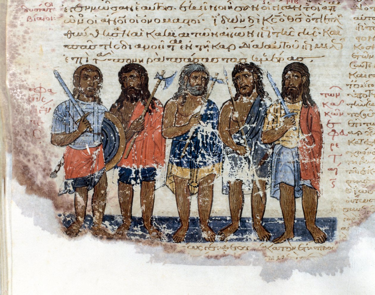 ダビデ王の軍隊に敗れたゲアンツ（レファイムまたはネフィリム）の軍隊 "Codex de l