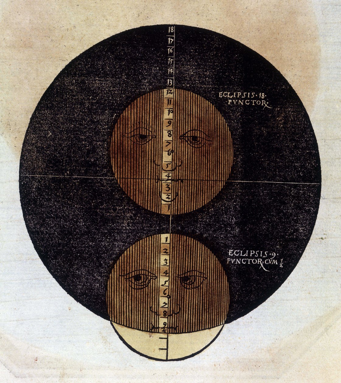 月食は、16世紀に書かれた「Astronomicon caesarum」に記載されています。 作： 無名の画家