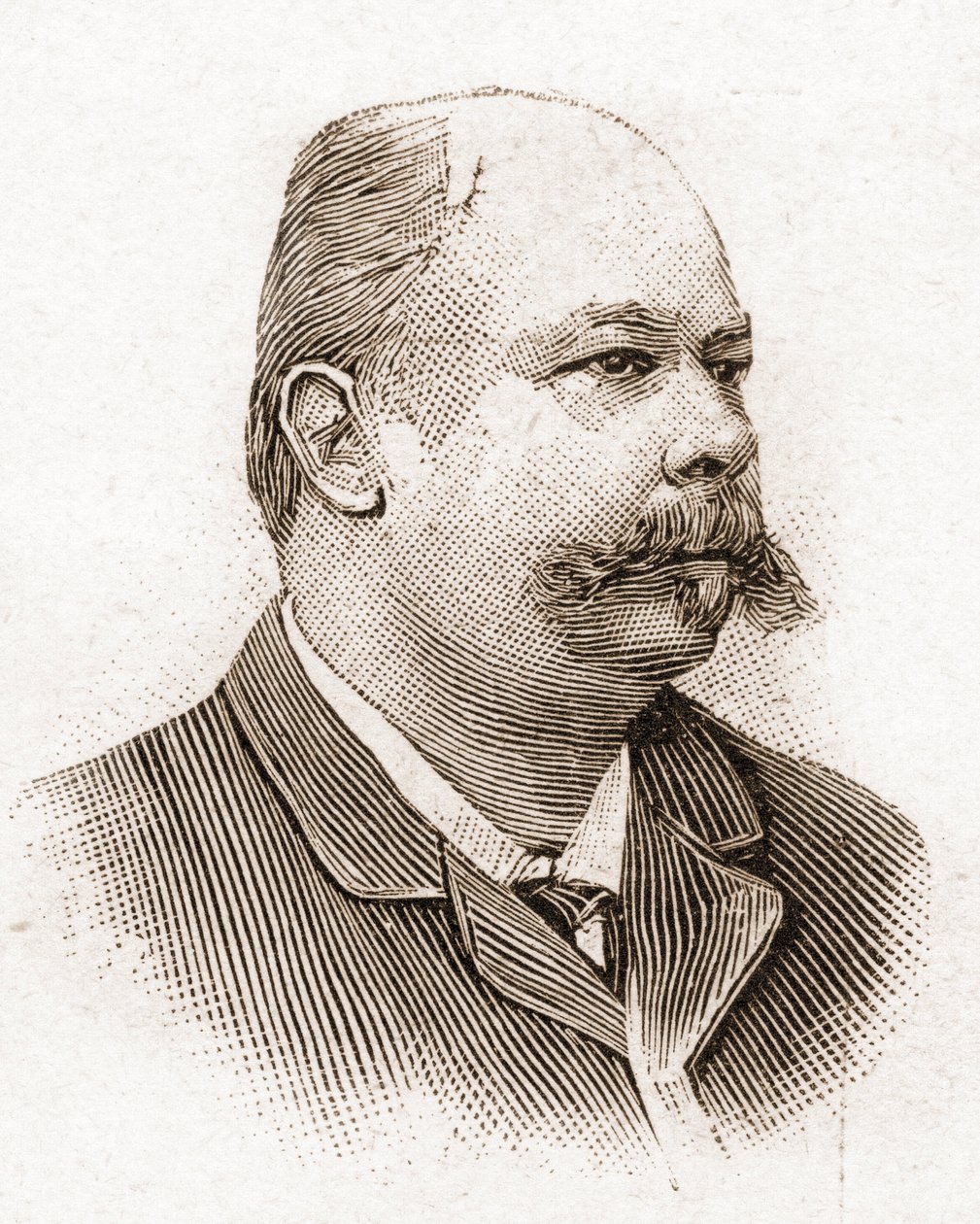 1895年のアカデミー・フランセーズのメンバー：フランスの劇作家Henri (Henry) Meilhac (1831-1897)の肖像。 作： 無名の画家