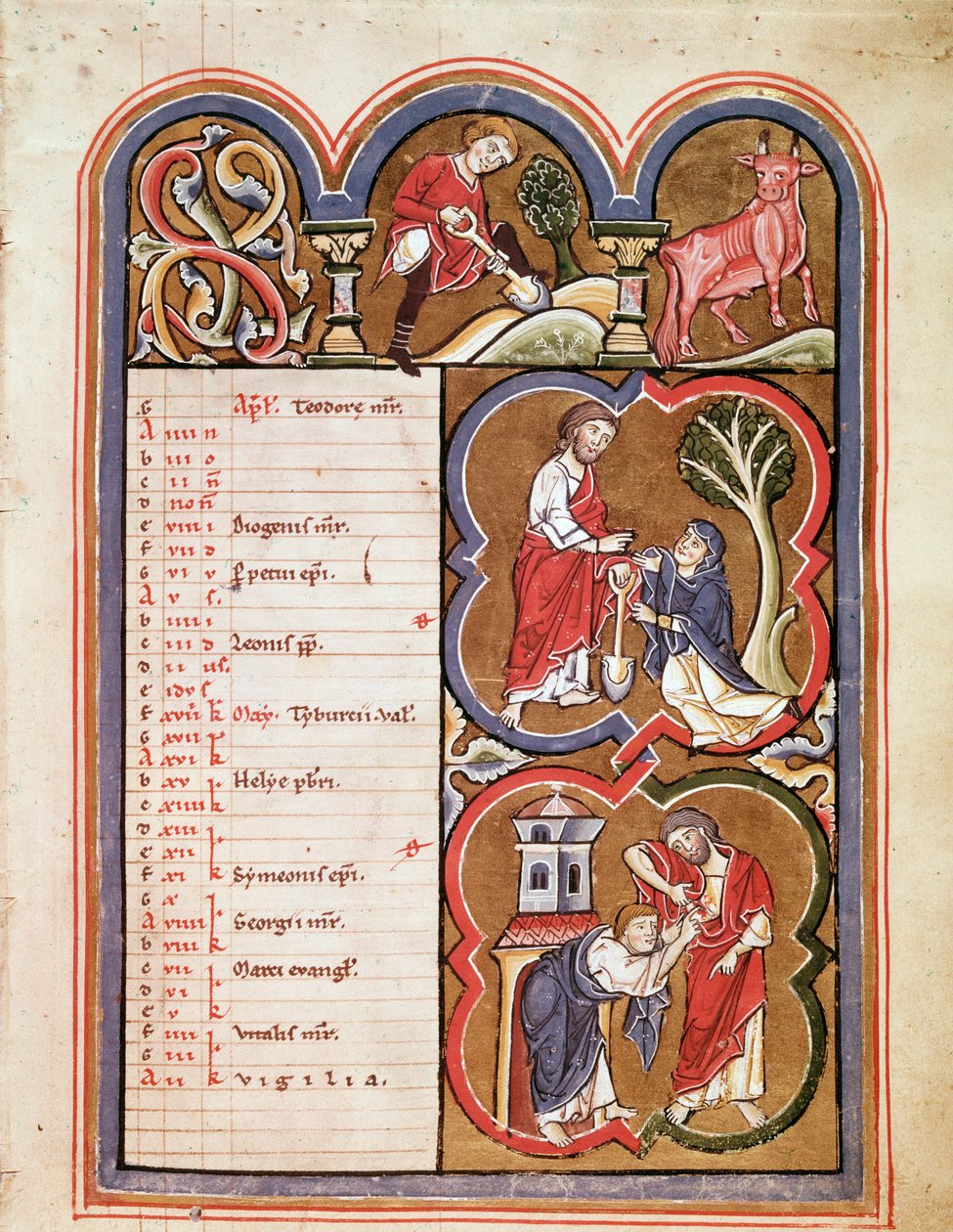 The month of April, Noli me tangere, l