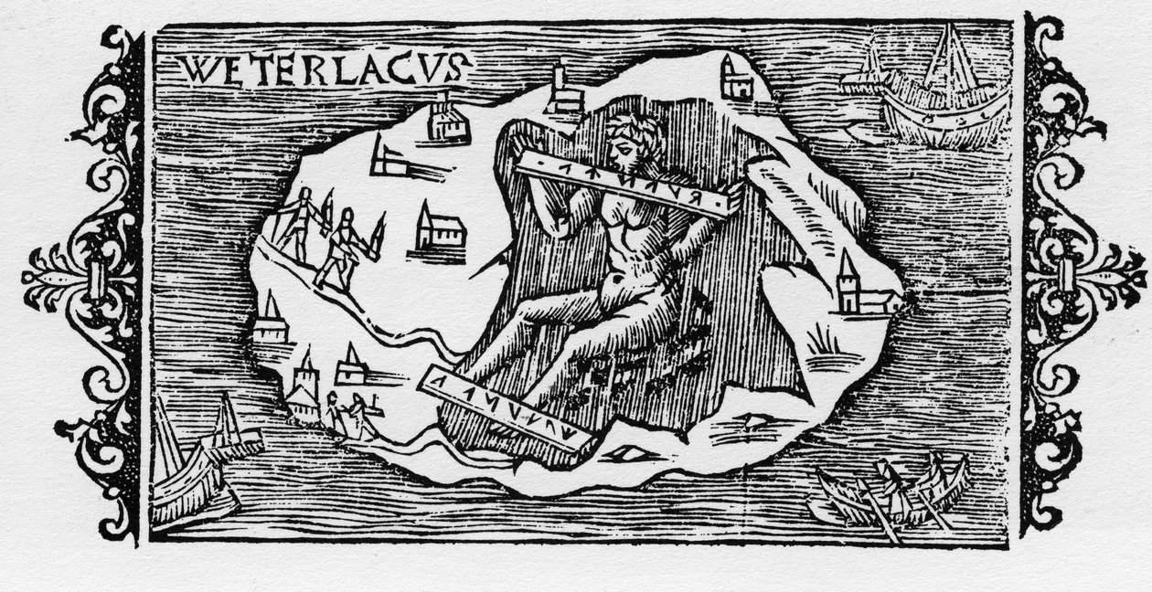 魔女の鎖-オラウス・マグヌスの「Historia de Gentibus Septentrionalibus」（ローマ、1555年）に登場する。 作： 無名の画家