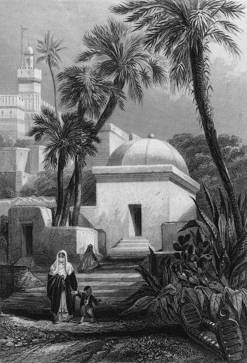 アルジェの墓地にあるムーア人の墓（Bab-el-Oued 作： 無名の画家