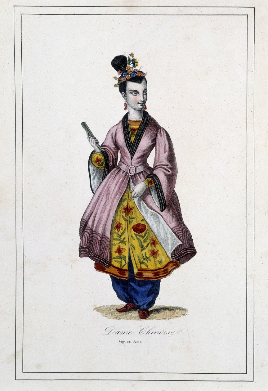 中国人-ポール・ジョンハンノー神父の「Les peuples de la terre」（Librairie des Bons livres）に掲載されています。 作： 無名の画家