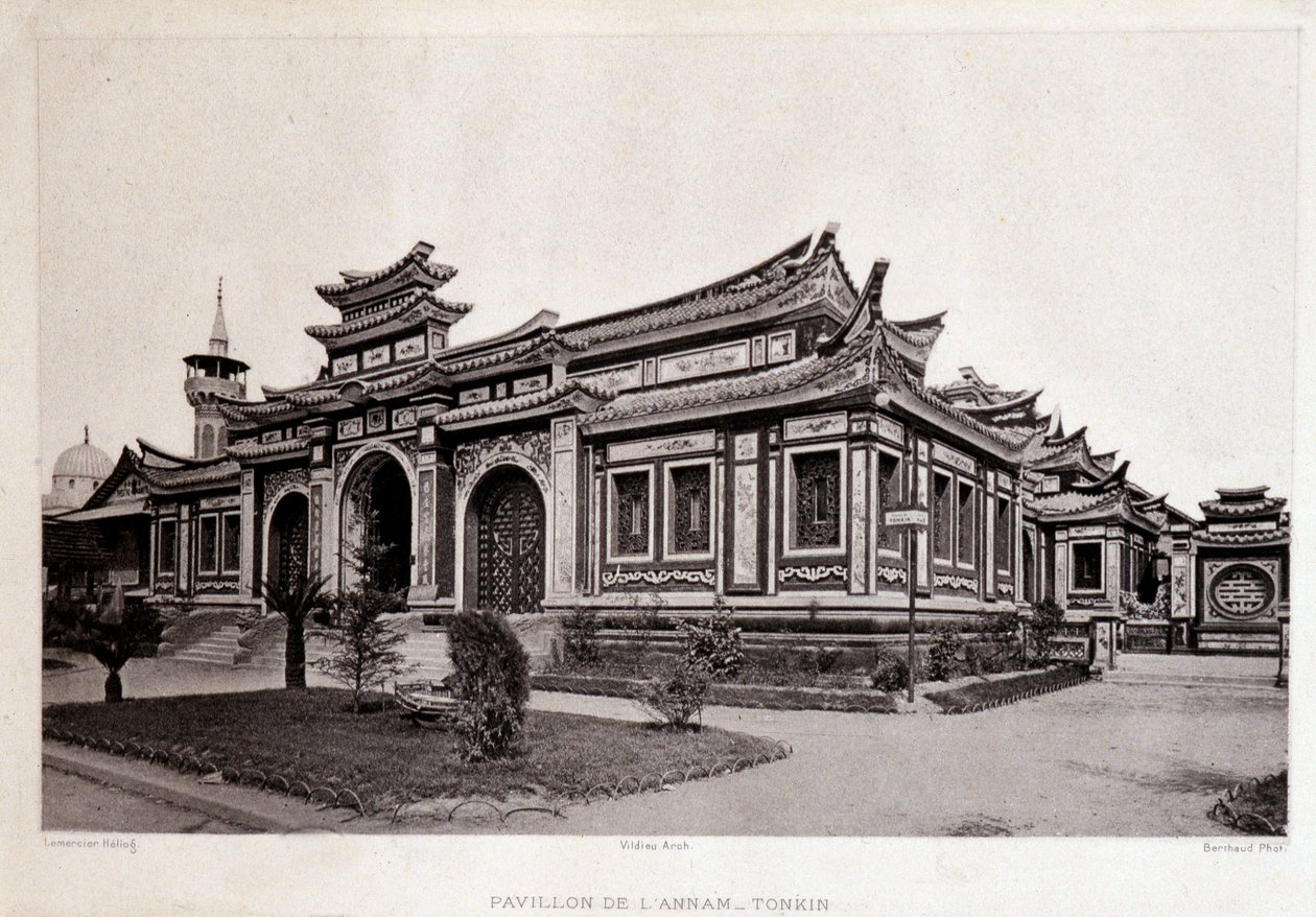 1889年パリ万国博覧会-トンキン・アンナム館（Pavillon de l