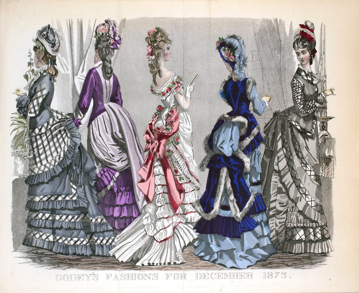 ヴィクトリア朝の女性たちの冬の装い