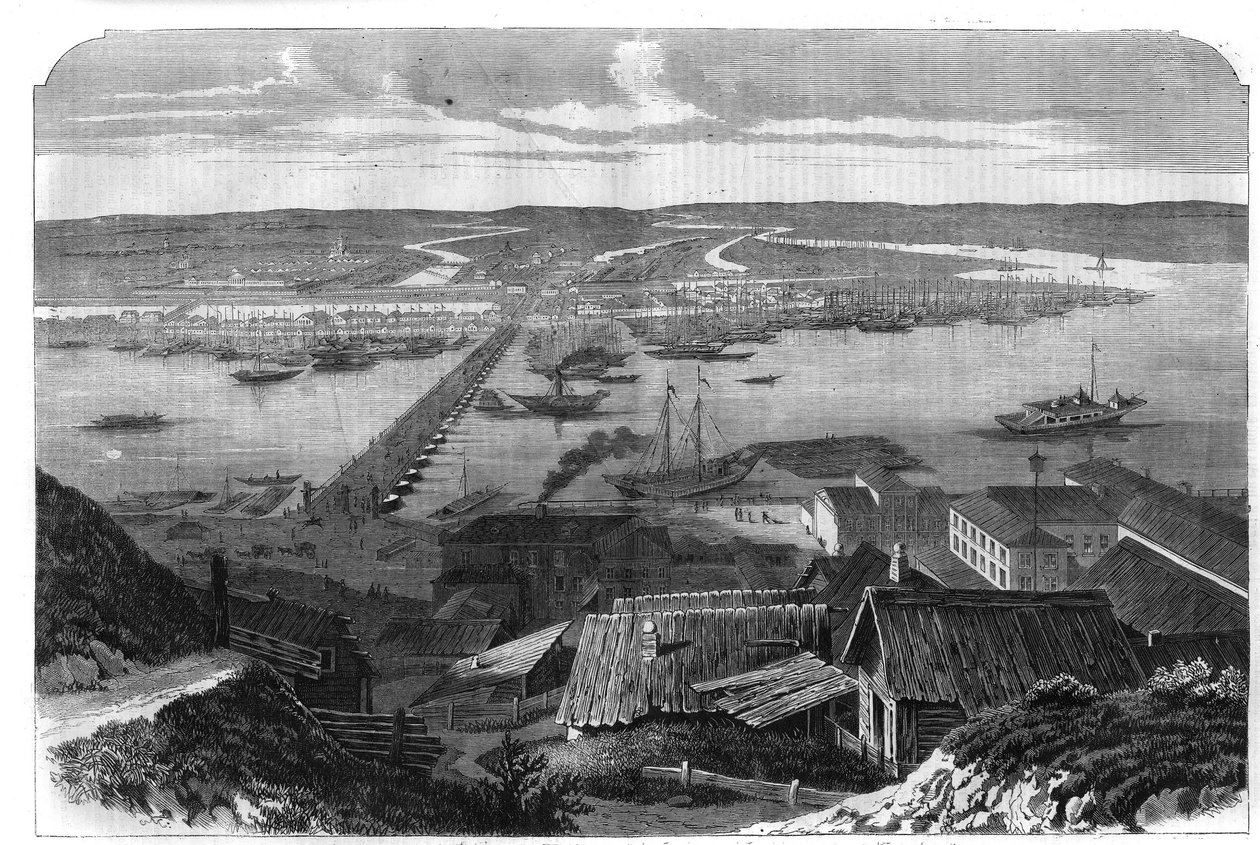 ロシアの都市、ニジニ・ノヴゴロド(Nizhny Novgorod)の眺め。"L