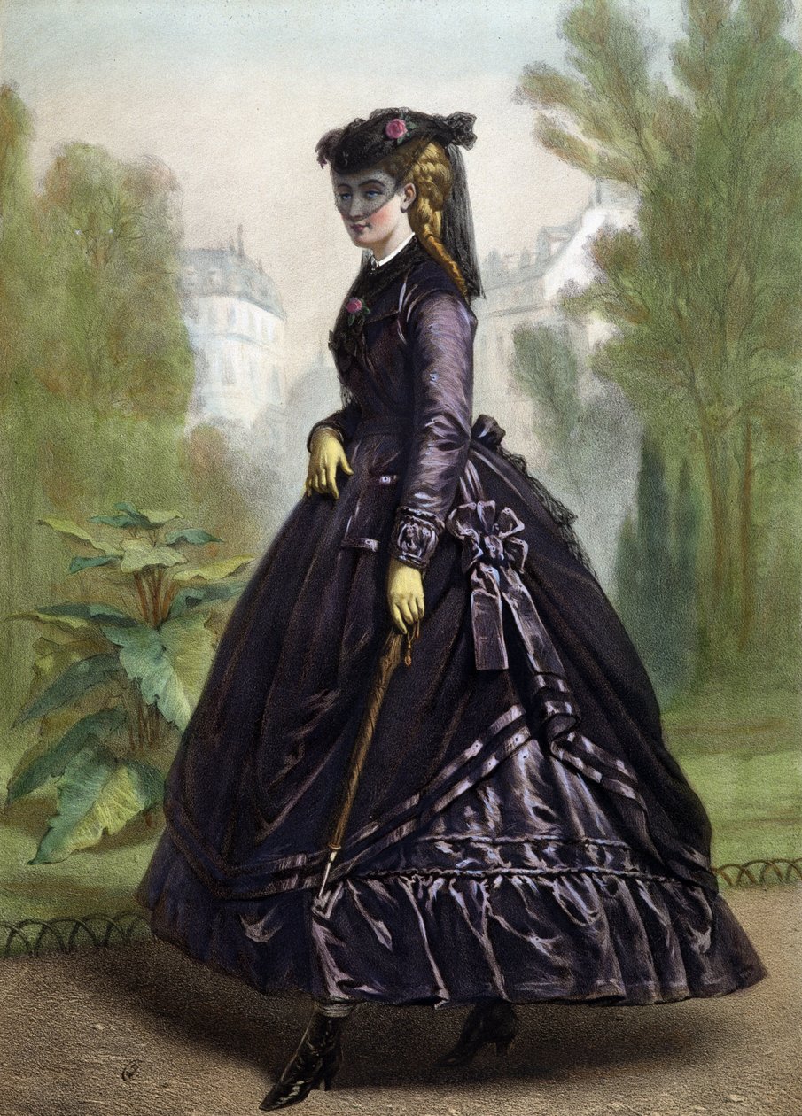 19世紀リトグラフ 婦人像No.100 【公式通販】