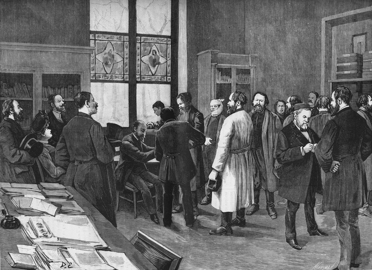 1886年にルイ・パスツールのキャビネットにあった。 作： 無名の画家