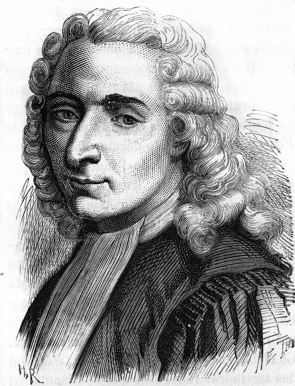 ジェン＝バティスト・デ・マショー・ダルヌーヴィルの肖像画。フランスの政治家 1701-1794 作： 無名の画家