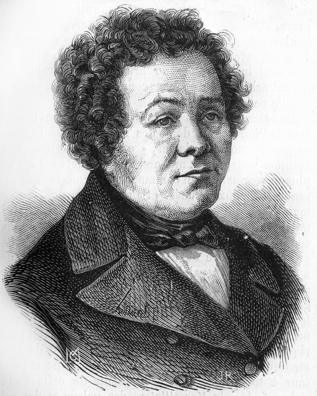 フランスの政治家Adolphe Crémieux (1796-1880)の肖像。 作： 無名の画家