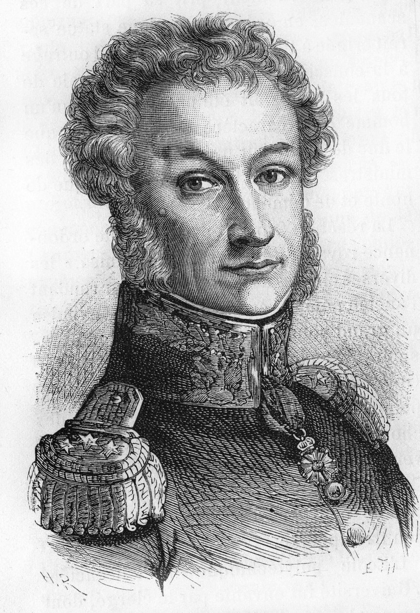 カンブロンヌ将軍の肖像（Viccount Cambronne、フランスの将軍（1770年～1842年）。 作： 無名の画家