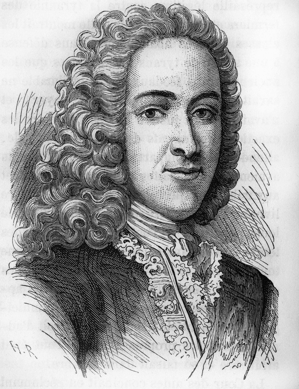 フランスの政治家、モーレパス伯爵ジャン・フレデリック・フリポー（1701-1781）の肖像画。 作： 無名の画家