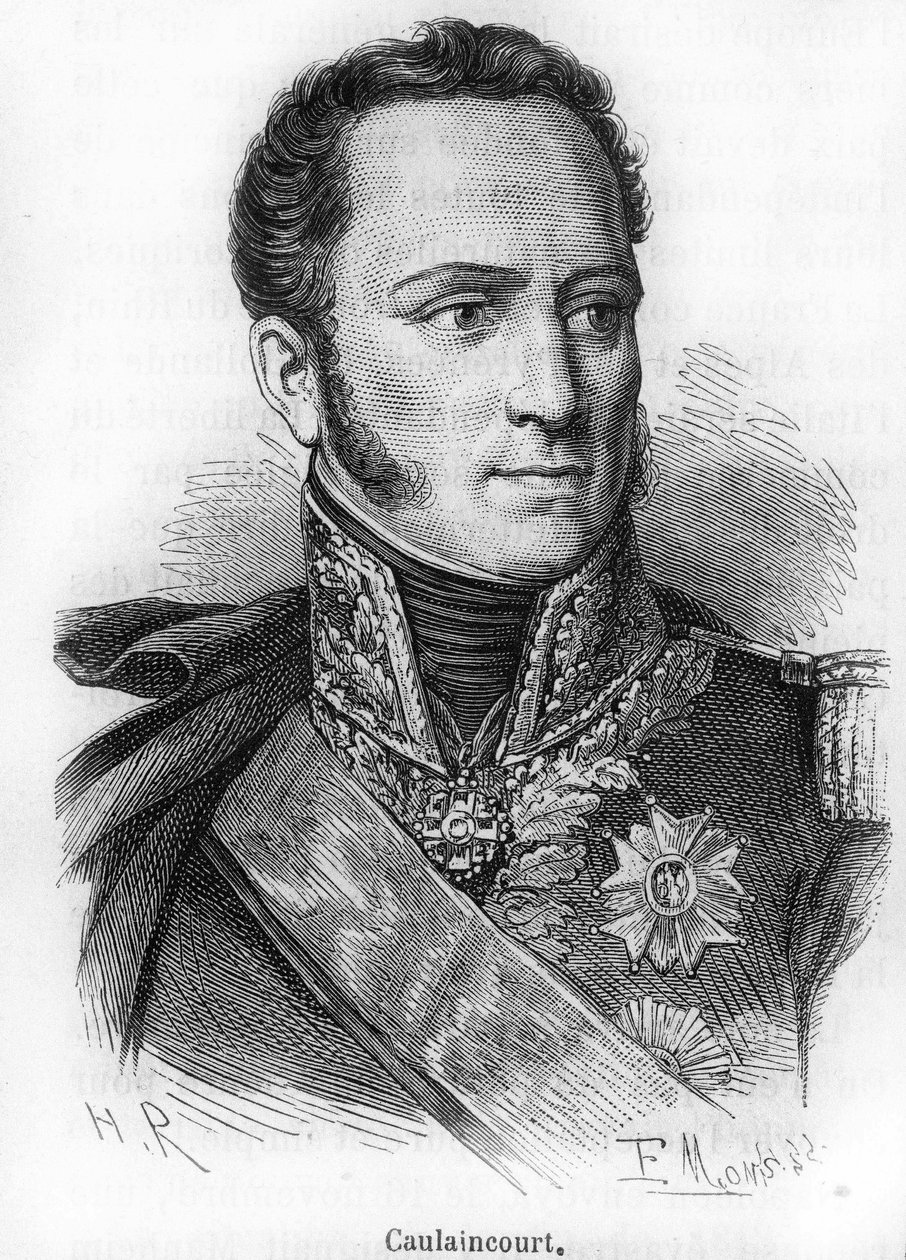 フランスの将軍であり外交官でもあったヴィチェンツァ公爵、コーランクール侯爵（1773-1827）の肖像画。 作： 無名の画家