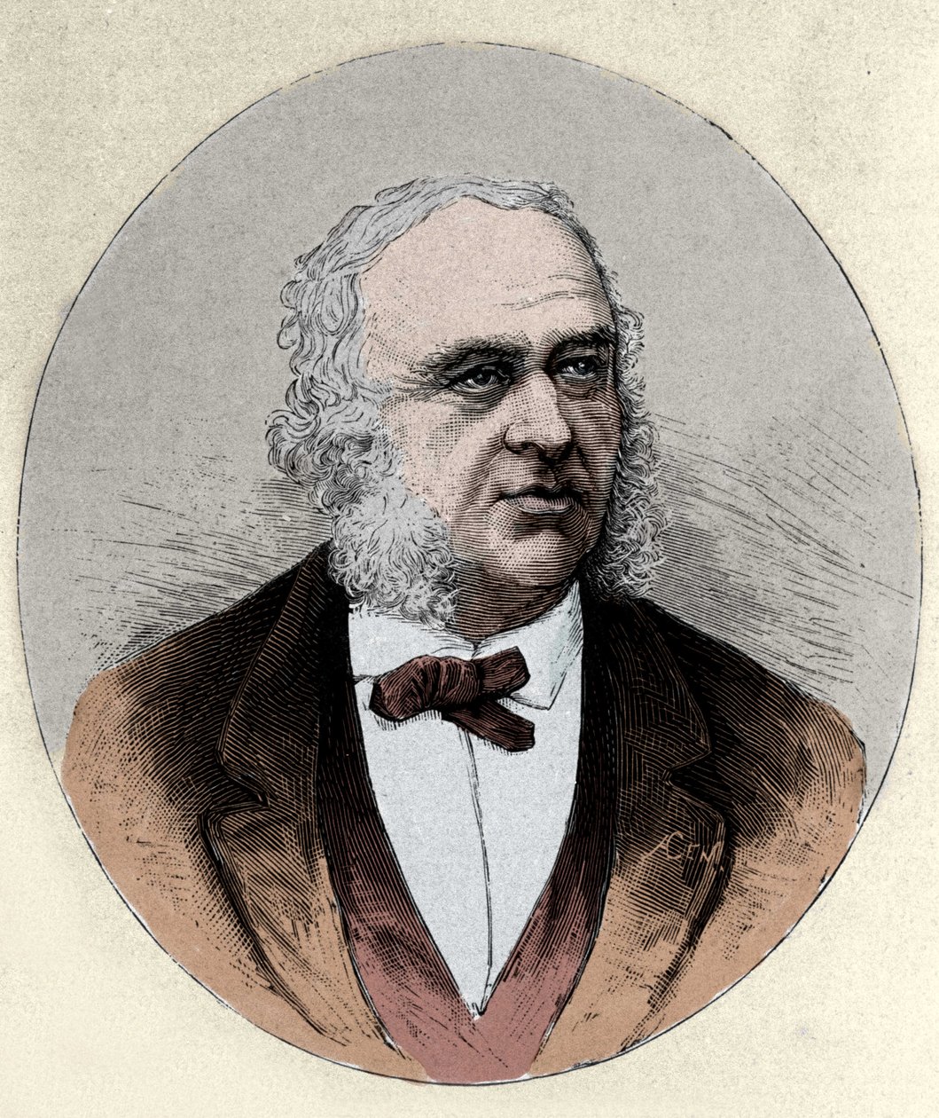 フランスの外科医・人類学者であるPaul Broca（1824-1880）の肖像画。 作： 無名の画家