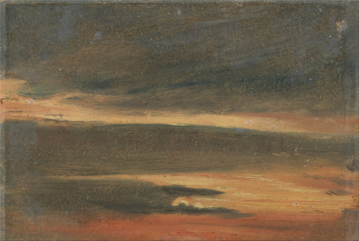 夕暮れの雲 作： 無名の画家