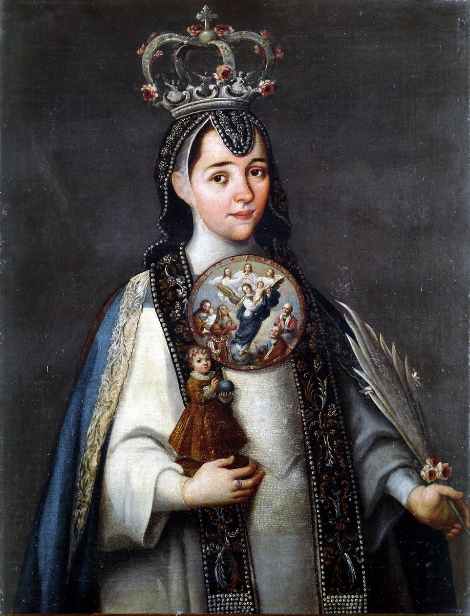 スペイン語： Monja concepcionista 修道女 受胎修道女 作： 無名の画家