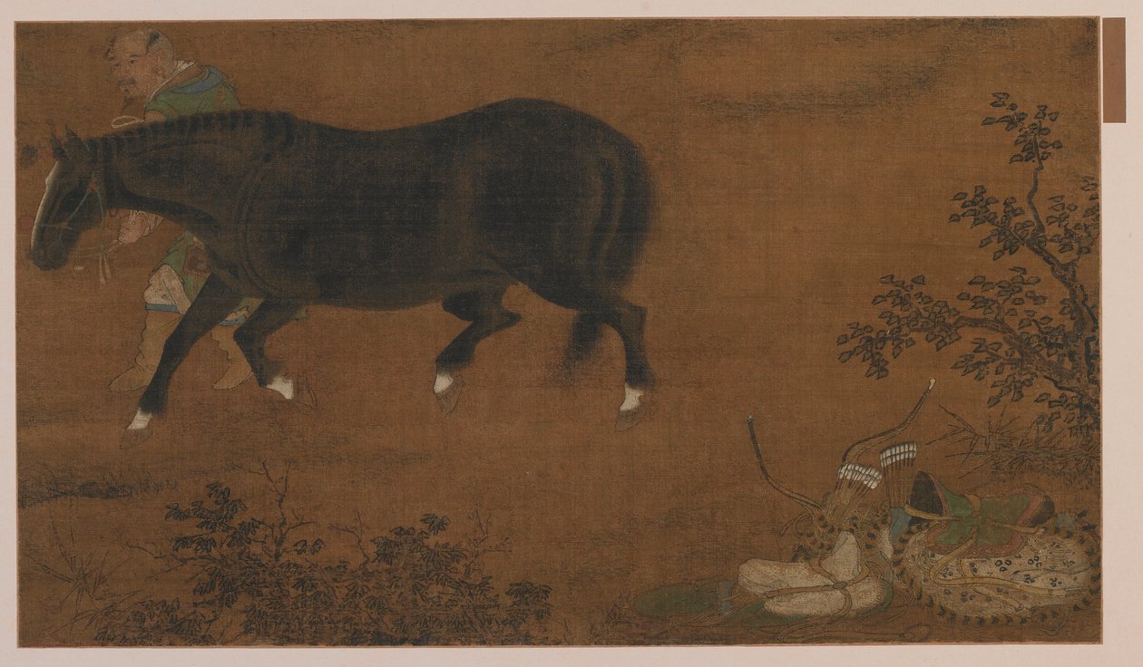 タタール、彼の馬、および装備 作： 無名の画家