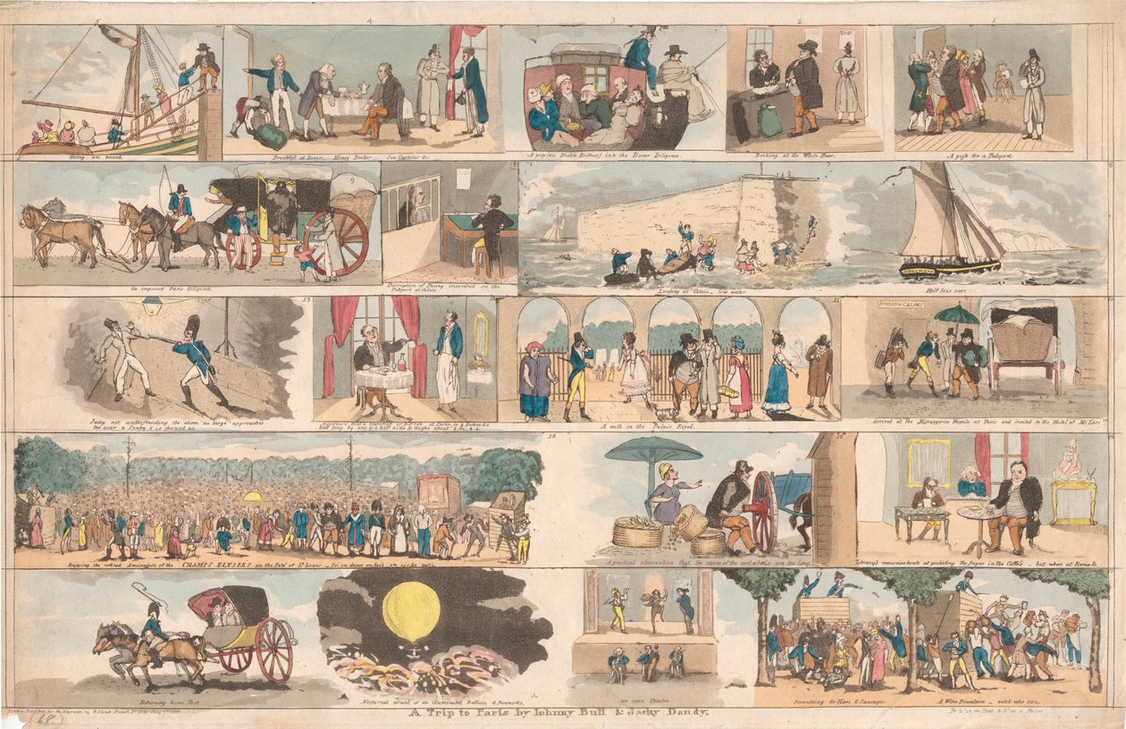Uma Viagem a Paris de Johnny Bull e Jack Dandy 作： 無名の画家