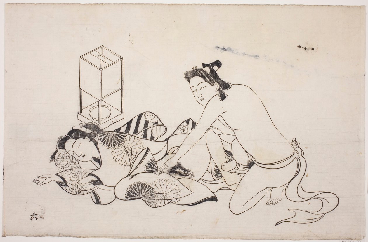 春画アルバムの一枚 作： 無名の画家