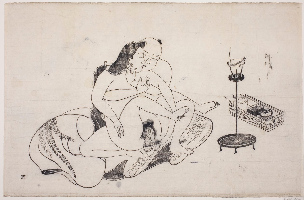 春画アルバムの一枚 作： 無名の画家