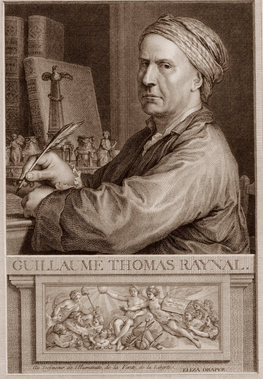 Abbot Guillaume Thomas Raynal (1713-1796) English writer engraving after Charles-Nicolas Cochin II - Guillaume Thomas Raynal (Guillaume-Thomas) engraving 作： 無名の画家