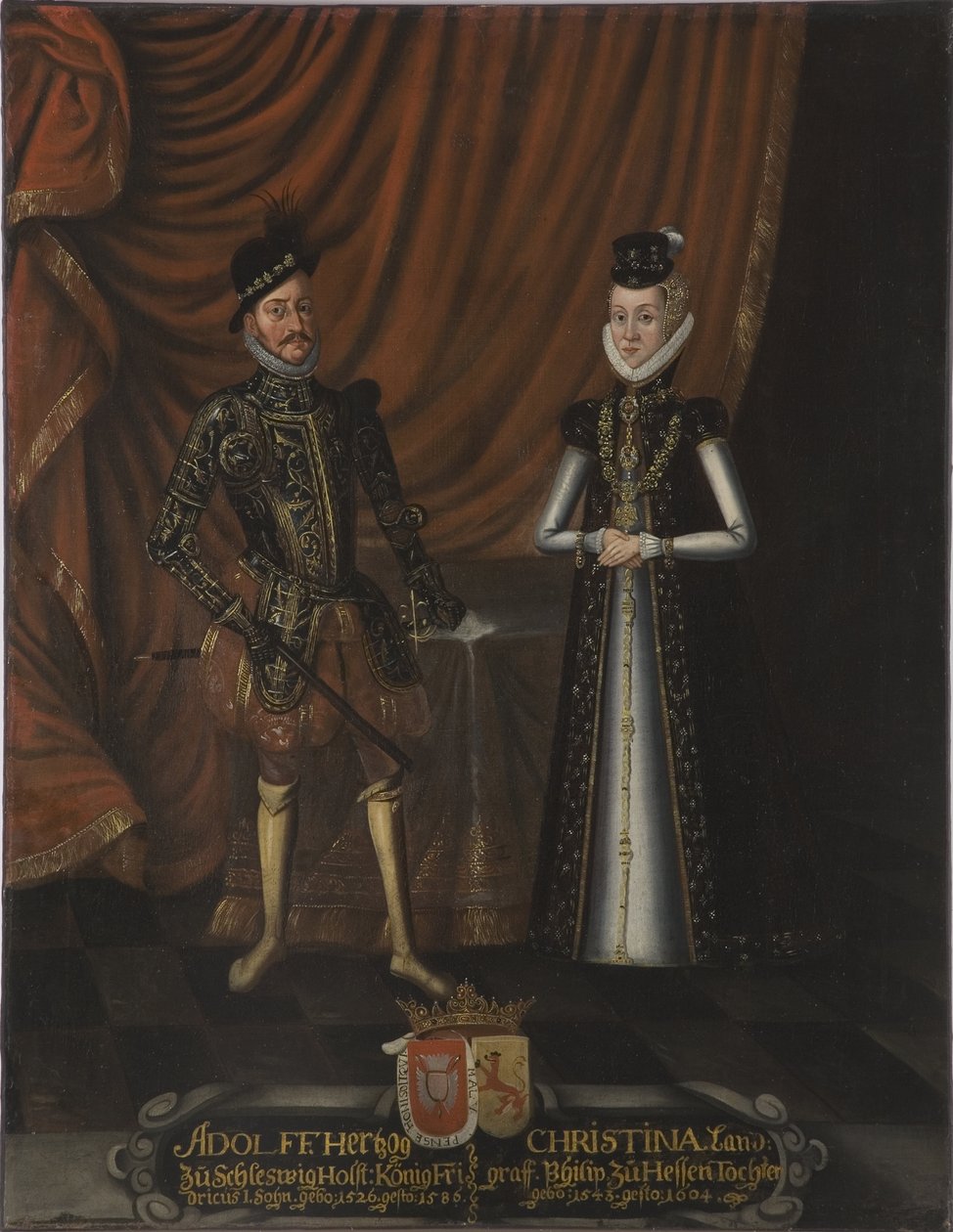 Adolphe de Holstein Gottorp et Christine de Hesse-Duke Adolf of Holstein-Gottorp 作： 無名の画家