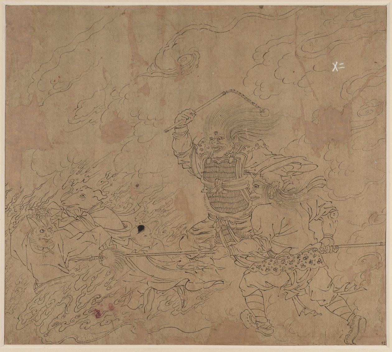 道教と仏教のテーマのアルバム: 山を検索: 葉 42 作： 無名の画家