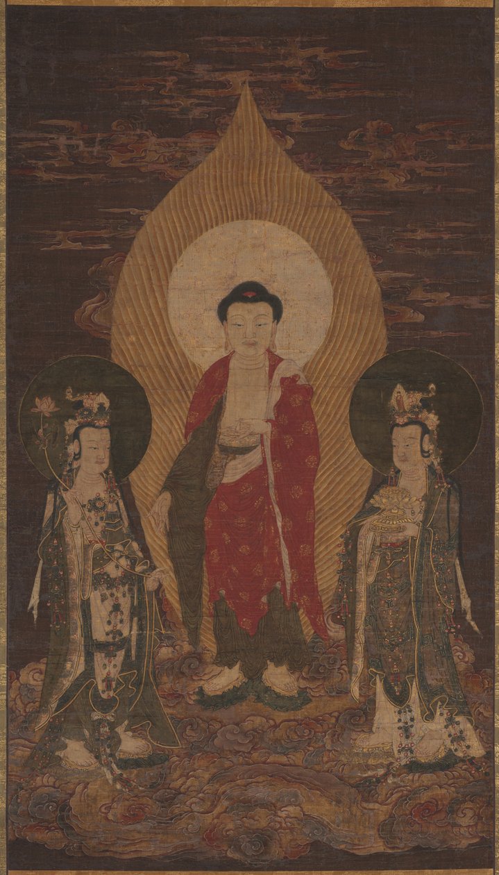 阿弥陀三尊 作： 無名の画家