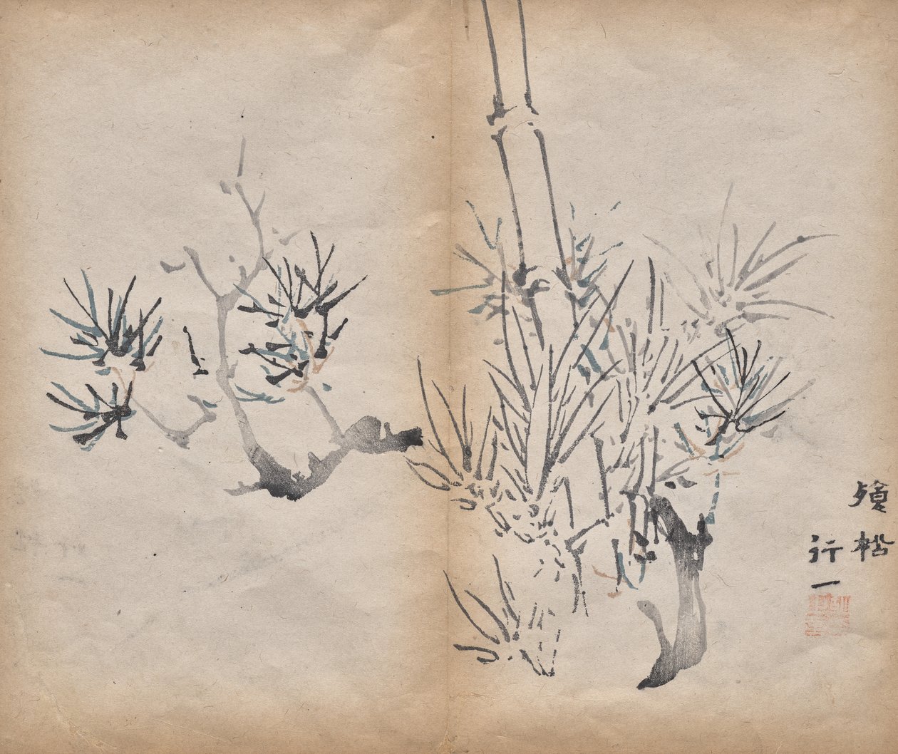 竹 作： 無名の画家