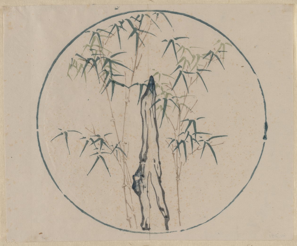 竹と岩 作： 無名の画家