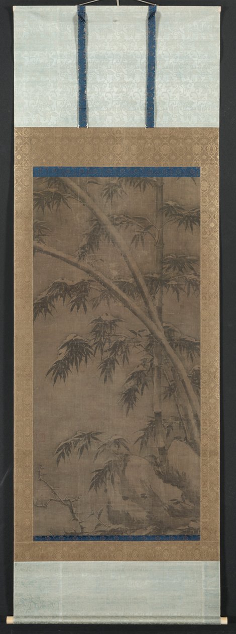 四季の竹：冬 作： 無名の画家