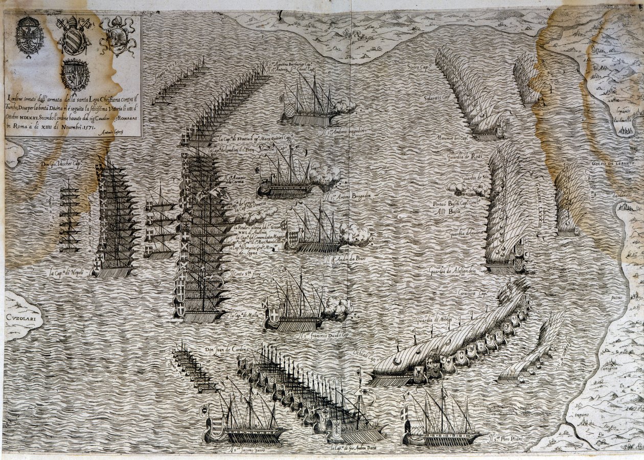 レパントの戦い（Lepanto 作： 無名の画家