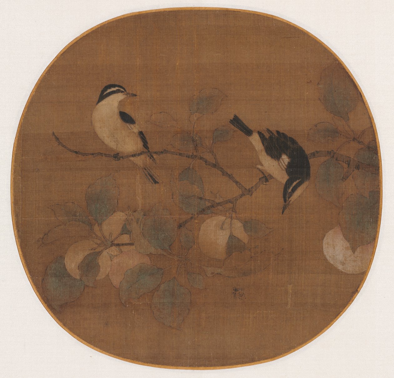 桃の枝の鳥 作： 無名の画家