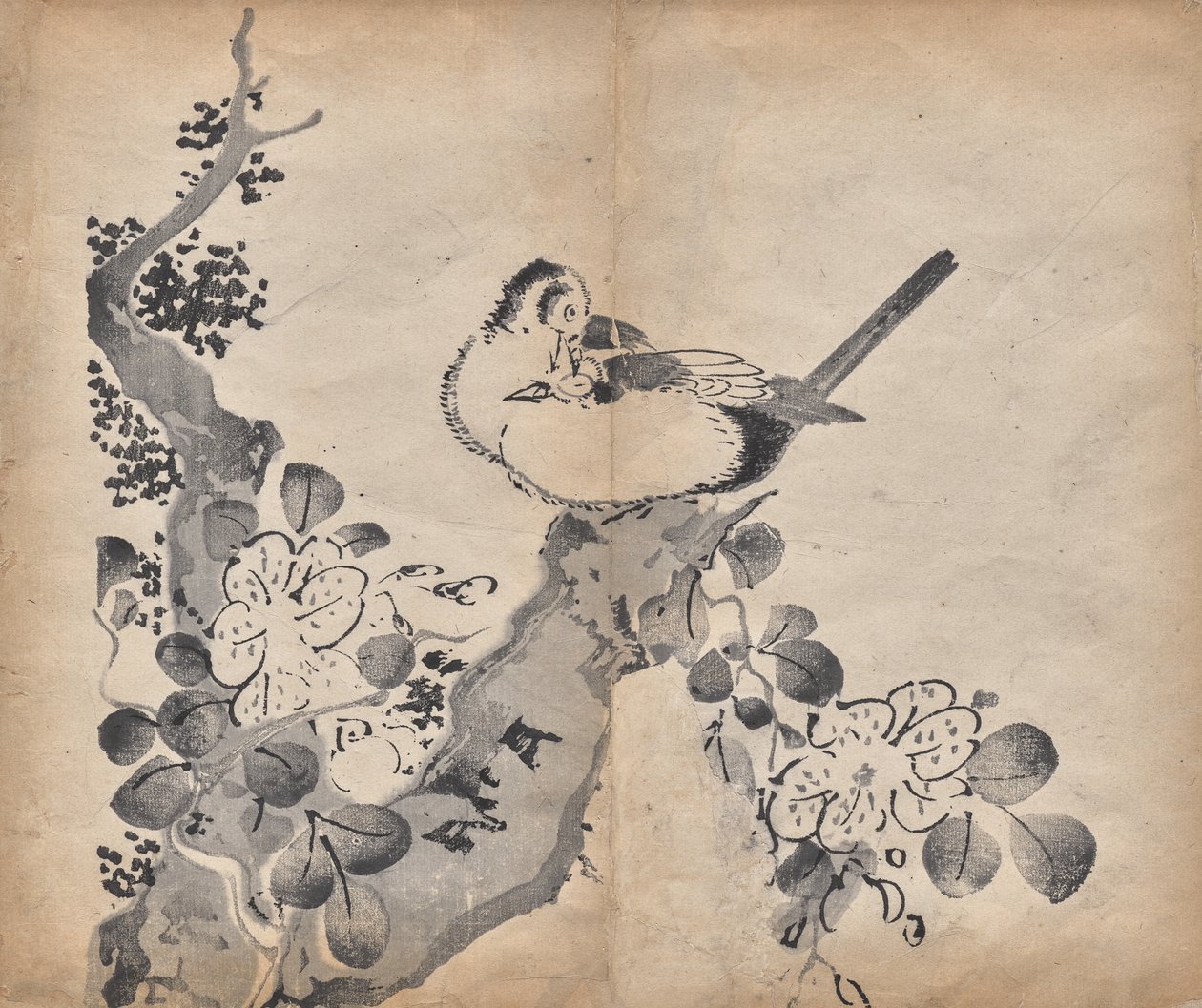 花と鳥 作： 無名の画家