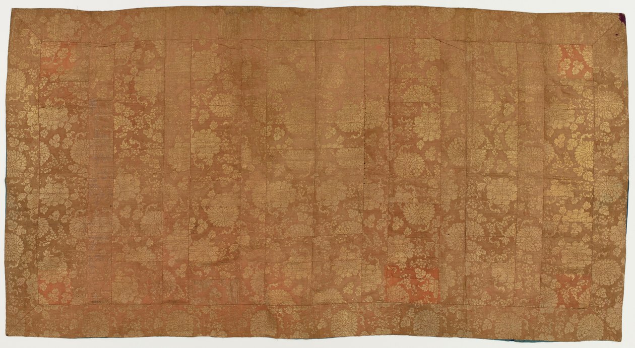 ブロケード、シルク。 パッチを当てた僧侶のローブ: Kesa 作： 無名の画家