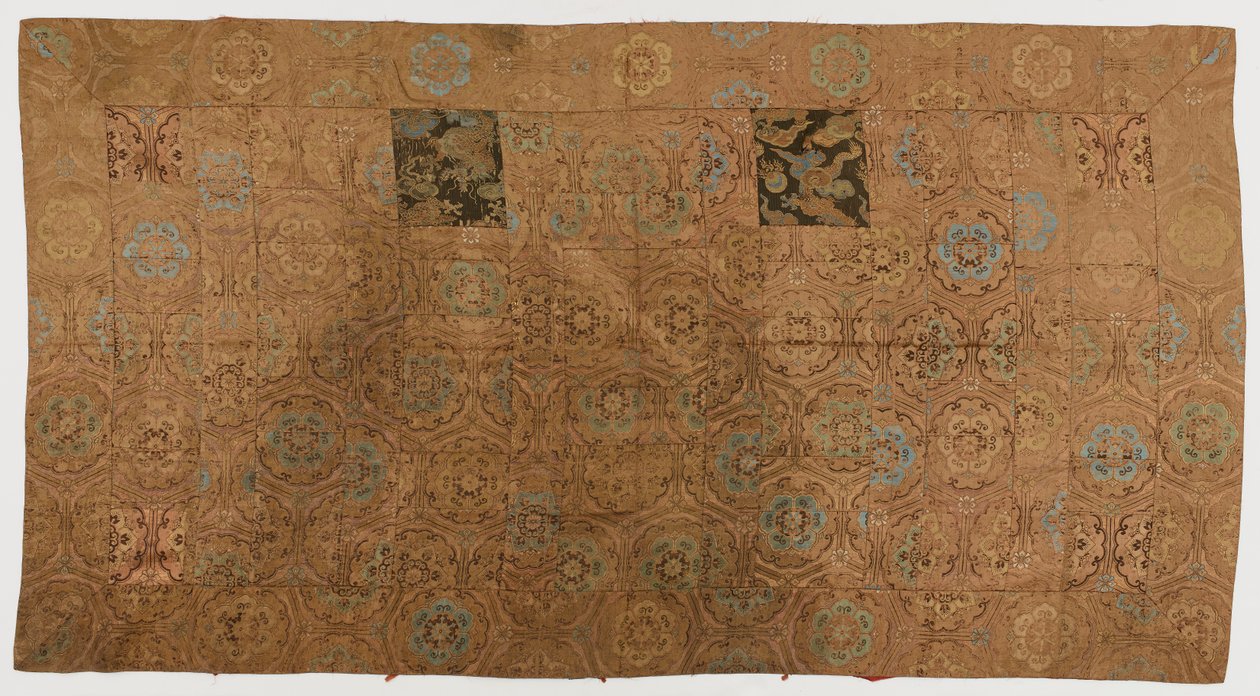 ブロケード、シルク。 パッチを当てた僧侶のローブ: Kesa 作： 無名の画家
