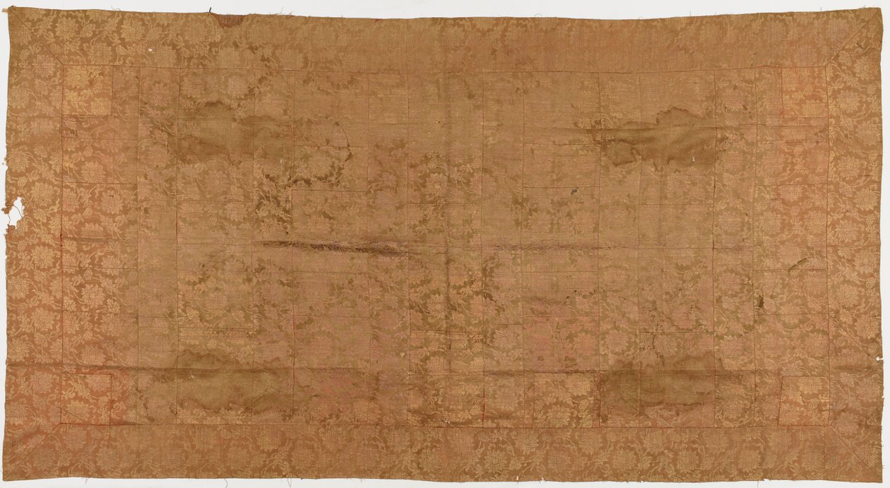 ブロケード、シルク。 パッチを当てた僧侶のローブ: Kesa 作： 無名の画家
