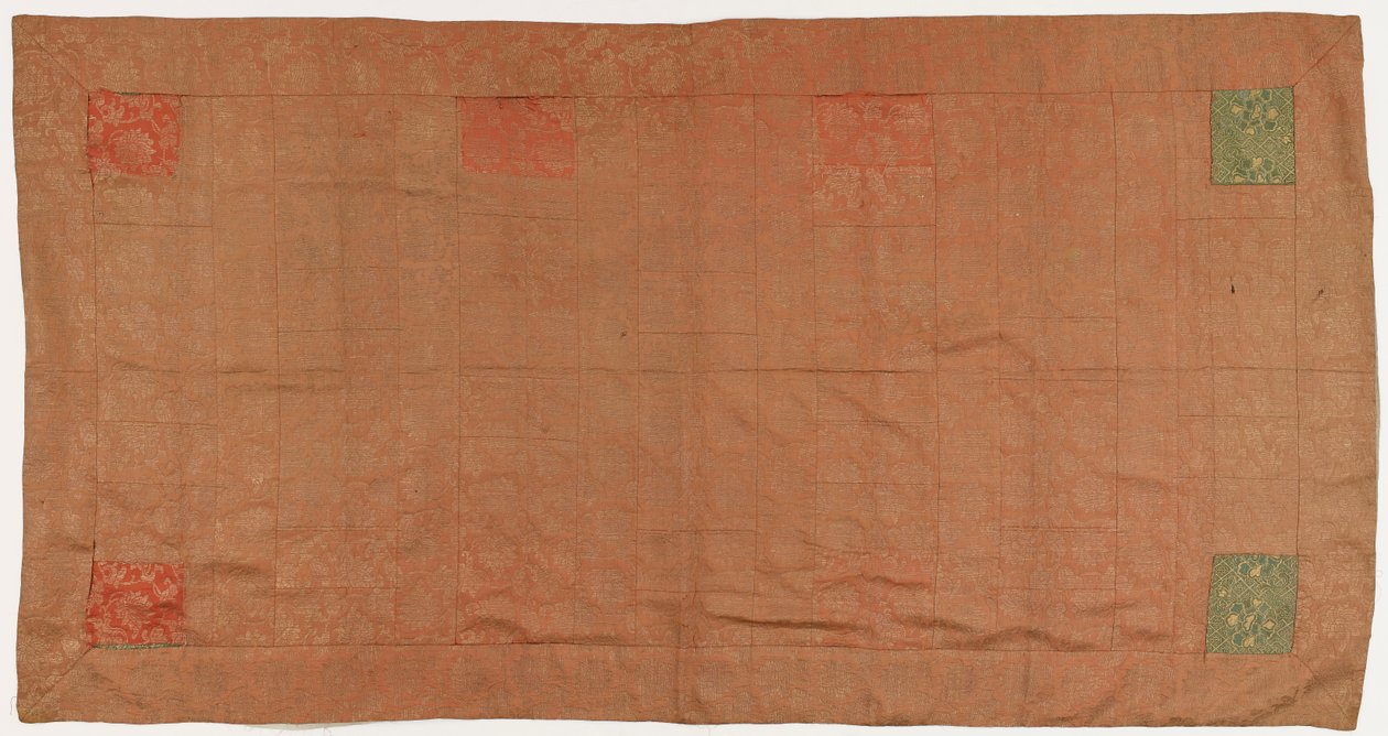 ブロケード、シルク。 パッチを当てた僧侶のローブ: Kesa 作： 無名の画家