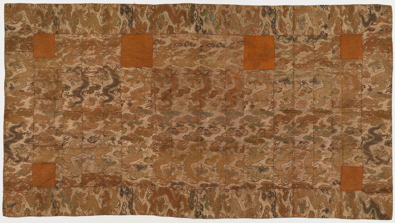 Brocade, silk. A Buddhist monk