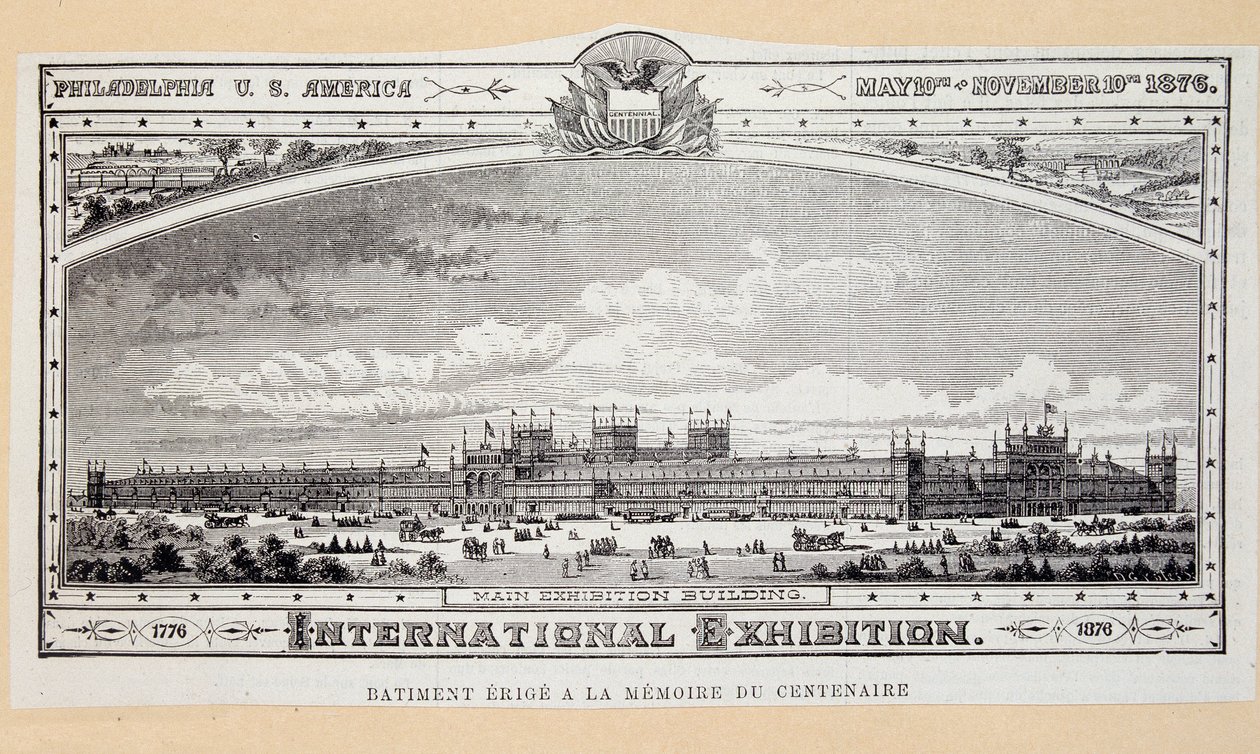 フィラデルフィア国際博覧会の100周年（1776-1876）を記念してエリゲを作る 作： 無名の画家