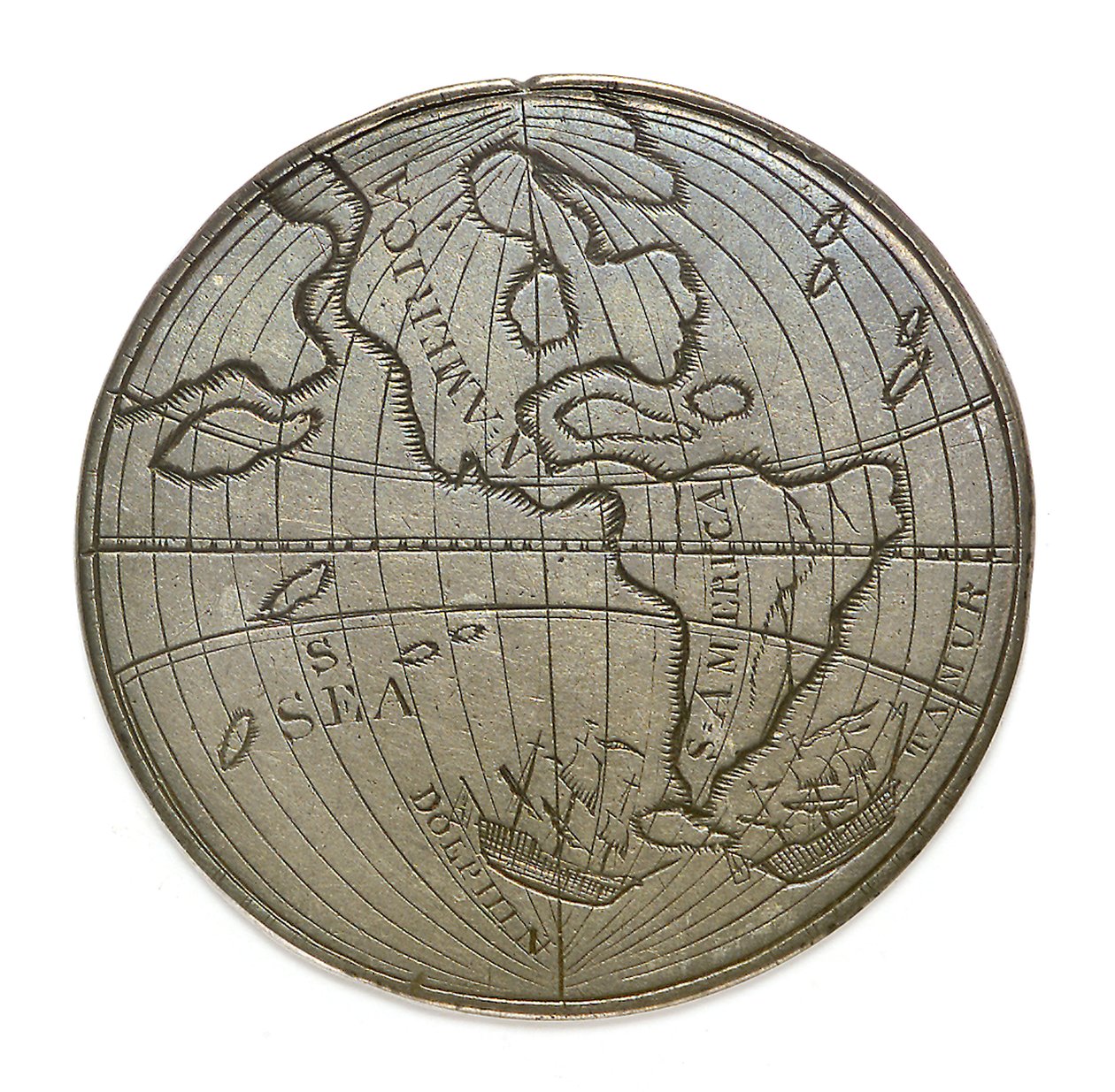 バイロンのホーン岬周航 1764-1766年；裏面 作： 無名の画家