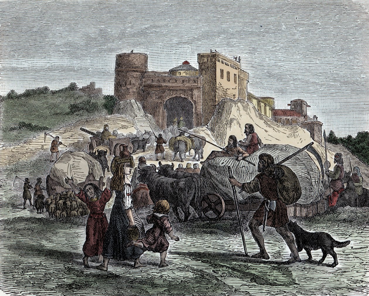 酋長に仕えるケルト人 - ケルト文明、鉄器時代。ケルト人は儀式のため