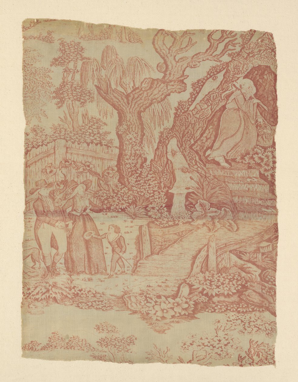 季節の移り変わり（ファブリック） 作： 無名の画家
