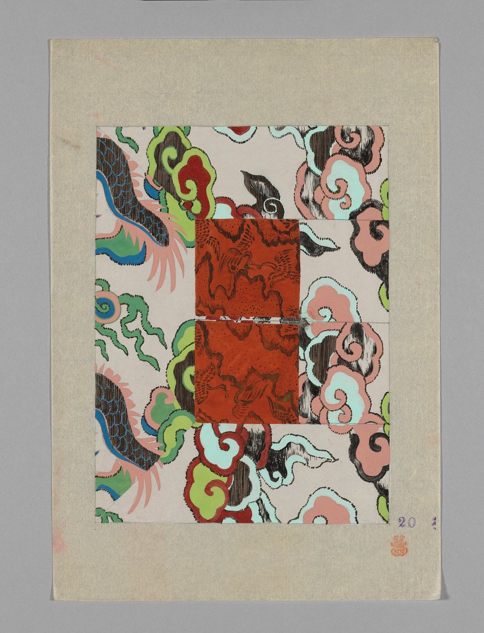 紙の上のデザイン 作： 無名の画家